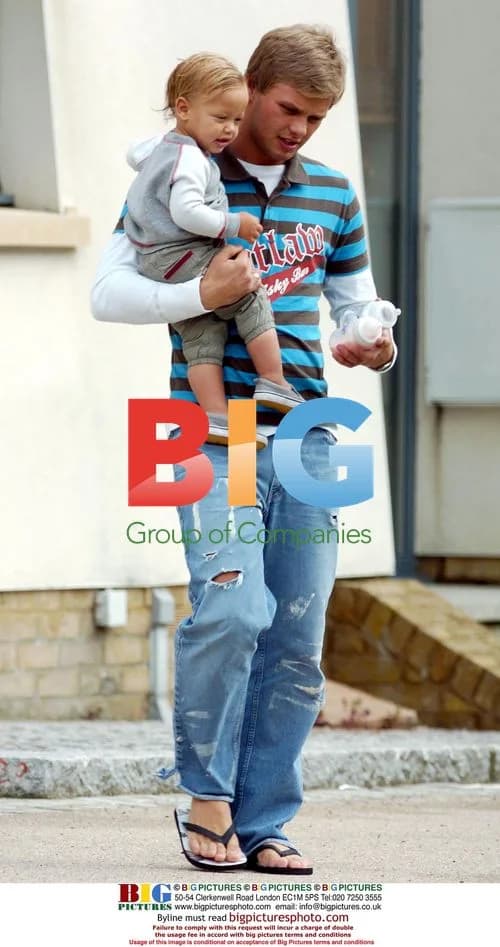 TV Presenter Jeff Brazier Arriving at Jade Goody's