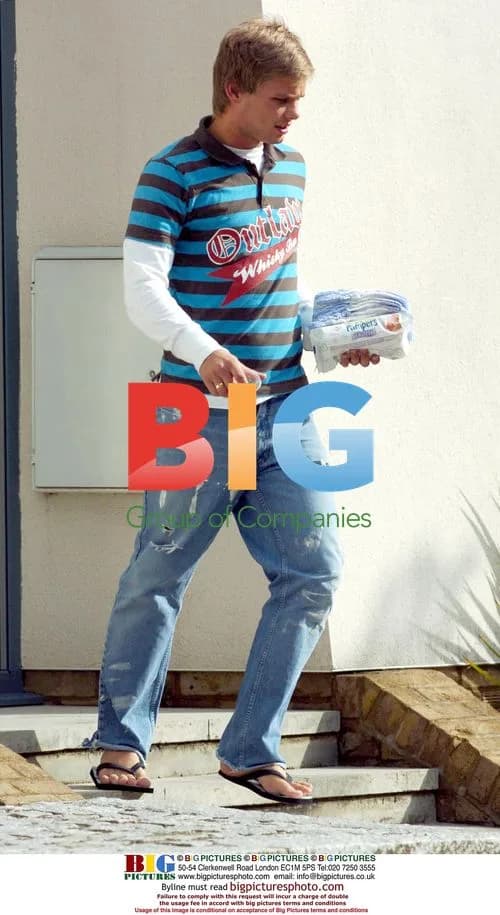 TV Presenter Jeff Brazier Arriving at Jade Goody's House