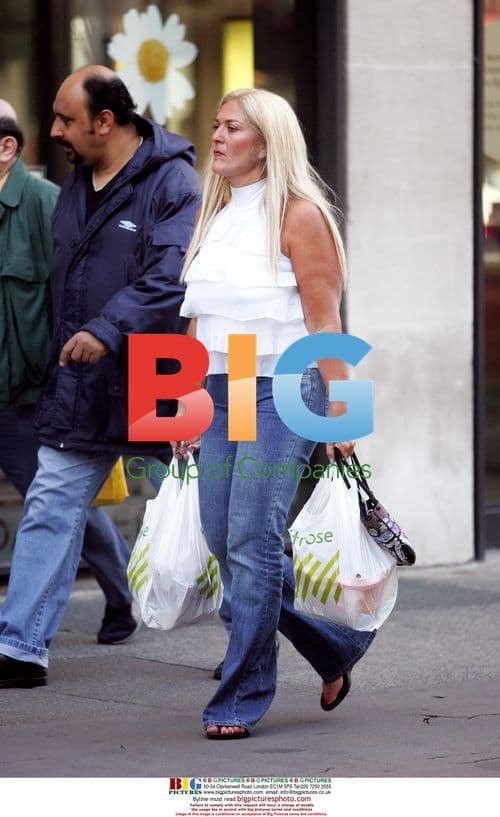 Vanessa Feltz Shopping in London