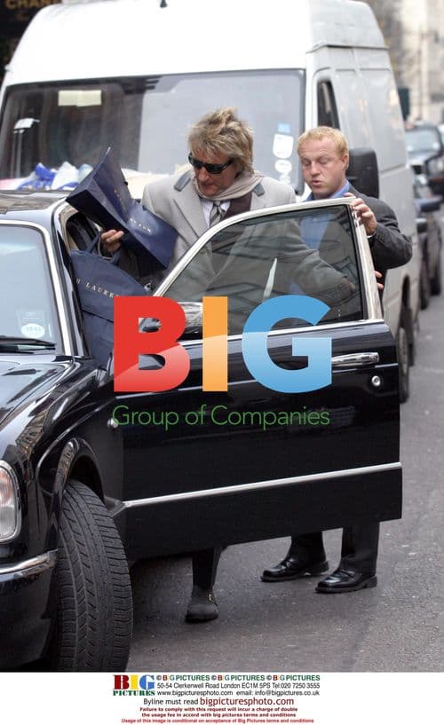 Rod Stewart Shopping in London
