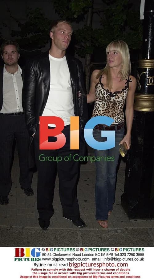 Footballer Eidur Gudjohnsen and Girlfriend at Nobu