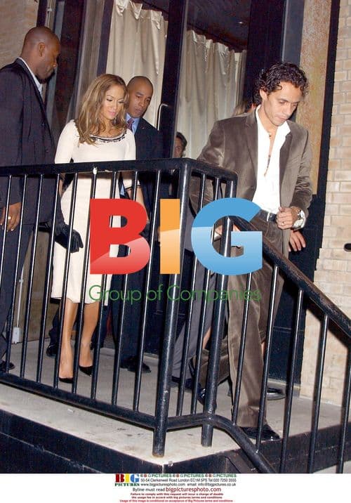 Jennifer Lopez and Marc Anthony Leaving Restaurant