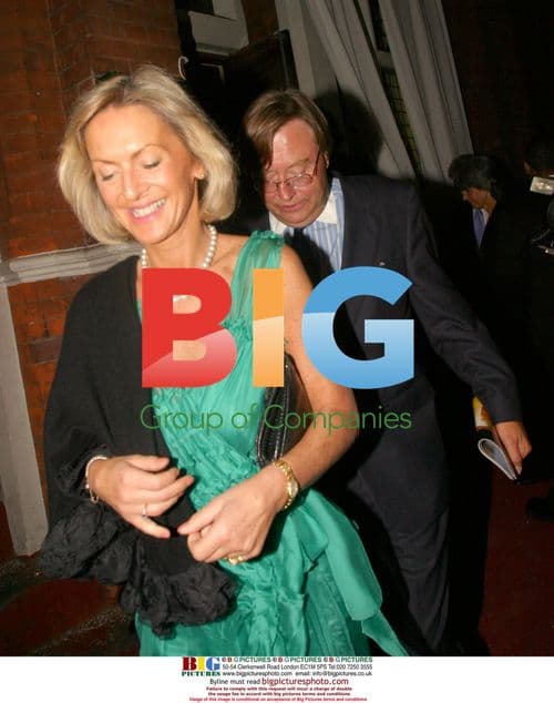 David Mellor and female friend at musical afterparty