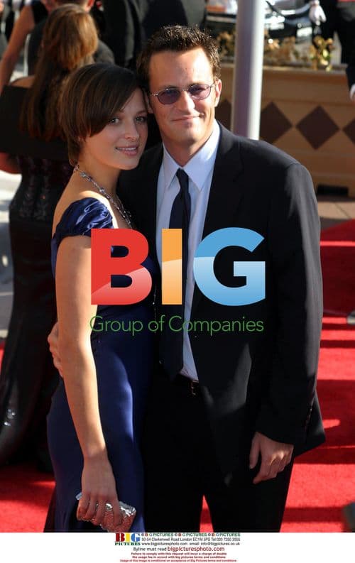 Matthew Perry and Rachel Dunn at Creative Arts Emmys