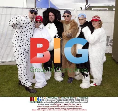 Chris Moyles and BBC Radio One Team Dress as Rabbits