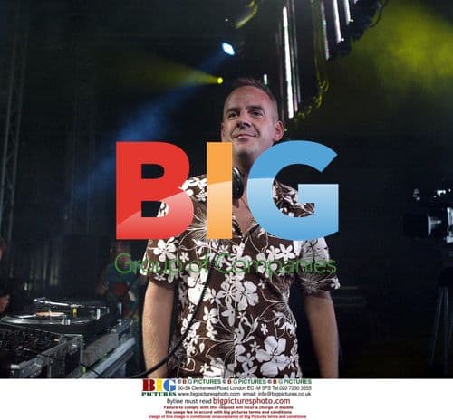 DJ Norman 'Fatboy Slim' Cook performs at Radio 1's 'One Big Weekend'