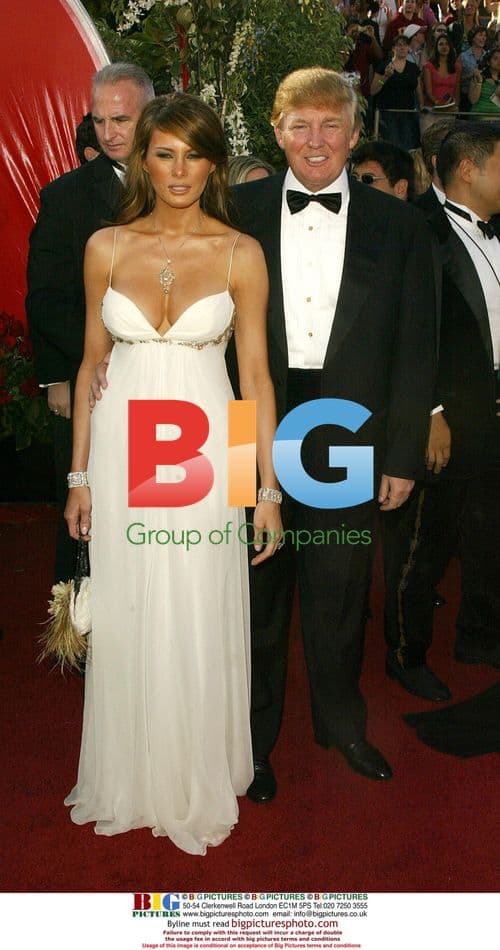 Donald Trump and Melania Knauss at 56th Emmy Awards