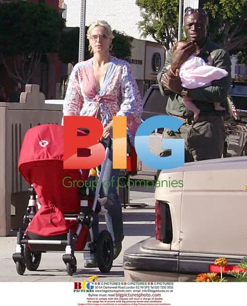 Heidi Klum, Seal, and baby Leni in Beverly Hills
