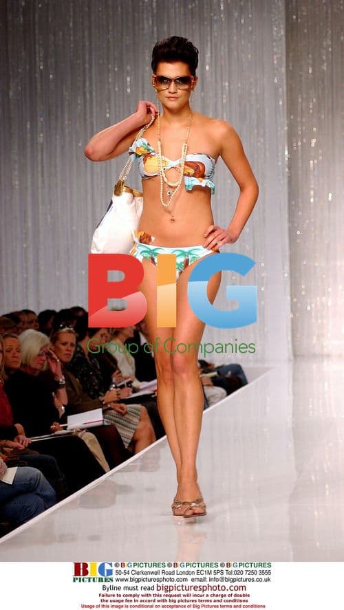 Model in 2004 Tata Naka Collection at London Fashion Week