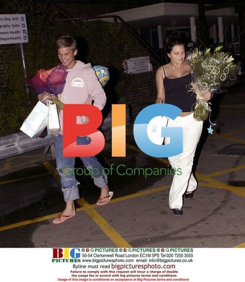 Jade Goody and Jeff Brazier leave hospital