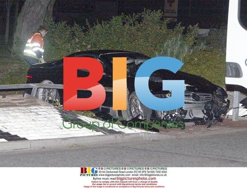 Mercedes Crash Near Old Trafford