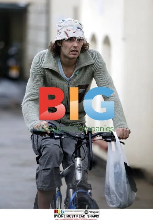 Russell Brand on Bike in London