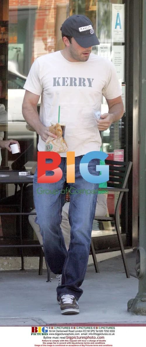 Ben Affleck Grabs Coffee, Pumps Gas in Brentwood
