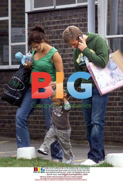 Jade Goody and Jeff Brazier visit newborn son