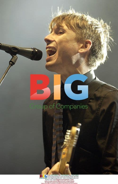 Alex Kapranos of 'Franz Ferdinand' performing at Inland Invasion 4