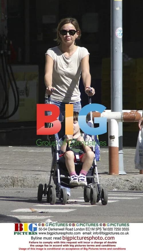 Calista Flockhart and Son Liam in Barcelona