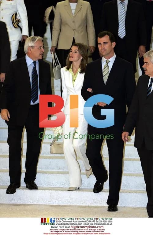 Prince Felipe and Princess Letizia at Barcelona Cultures Forum 2004 Closing