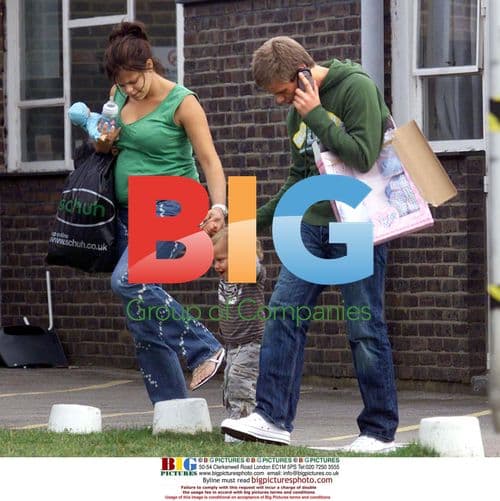 Jade Goody and Jeff Brazier visit newborn son