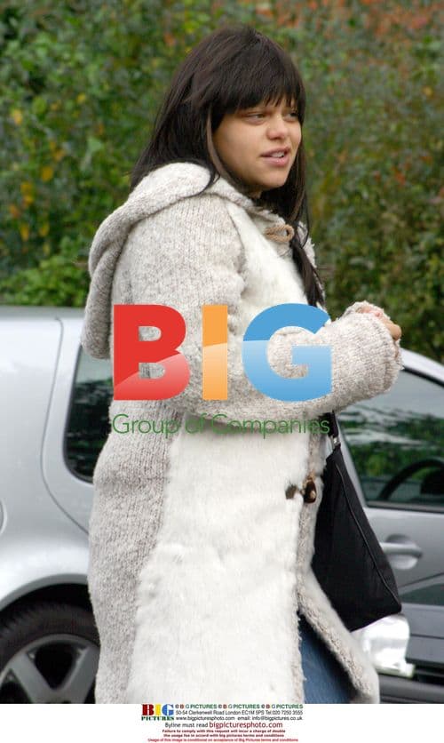 Reality TV star Jade Goody at pub in Essex