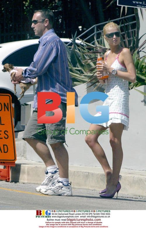 Paris Hilton with Dog Tinkerbell