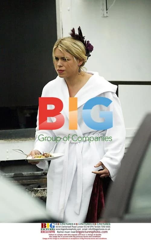 Billie Piper on Doctor Who set in Cardiff