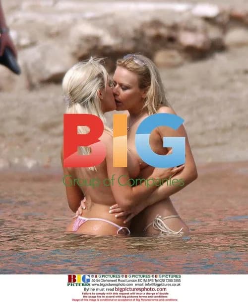 Glamour models Tara and Delta on holiday in Spain