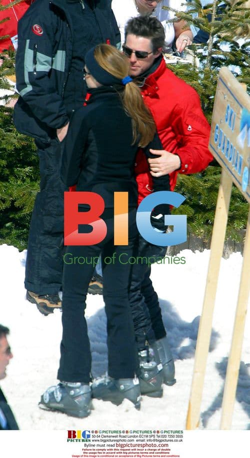 Hugh Grant and Jemina Goldsmith on Snowy Holiday