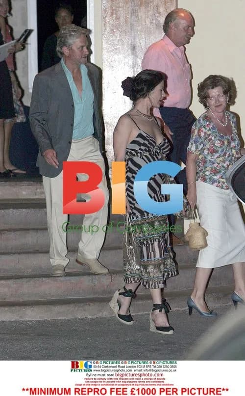 Michael Douglas and Catherine Zeta-Jones Dinner in Barbados