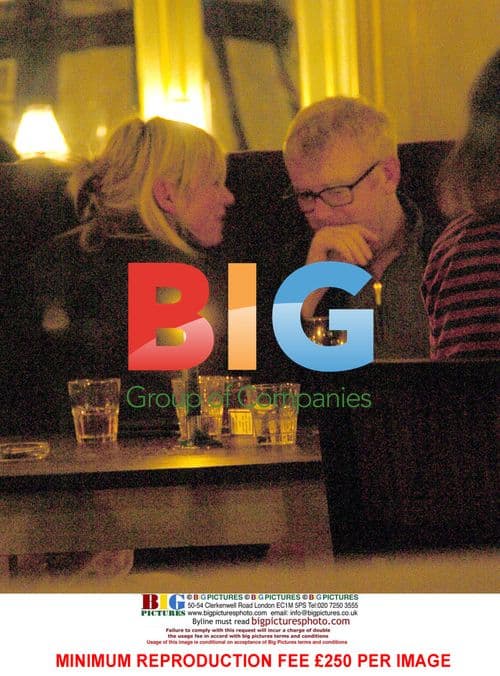 Chris Evans and DJ Zoe Ball in London Pub