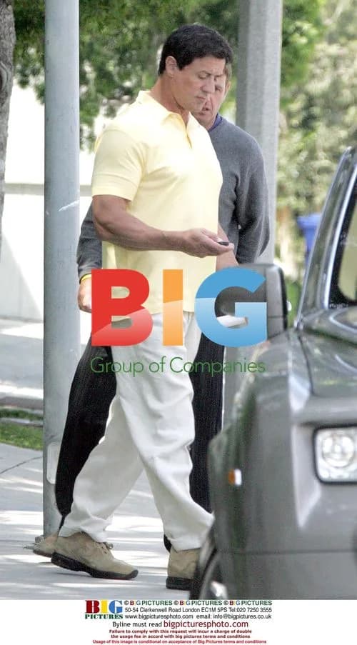 Sylvester Stallone visits Malibu in Rolls Royce
