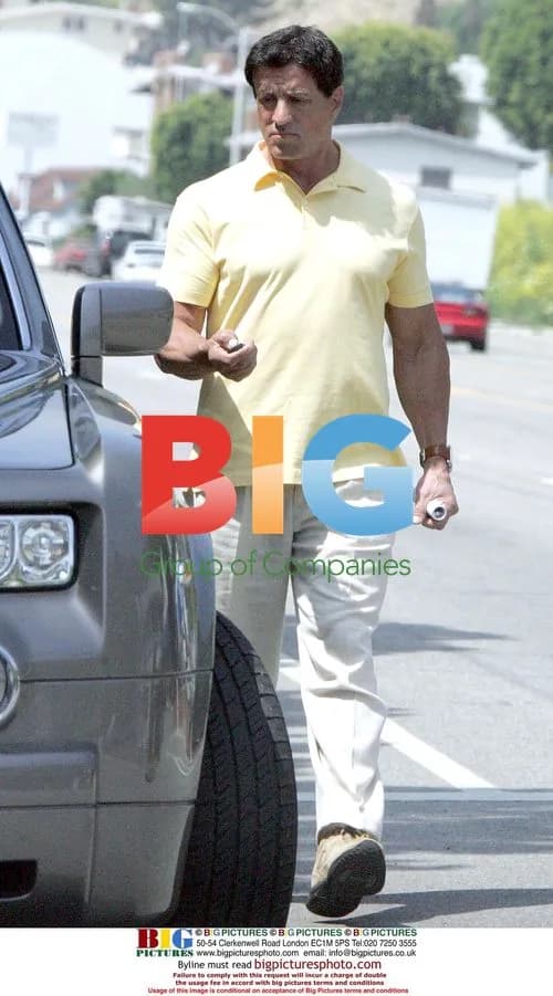 Sylvester Stallone visits Malibu in Rolls Royce