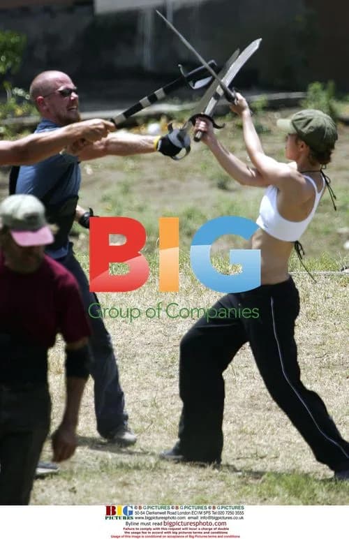 Keira Knightley on set of Pirates of the Caribbean