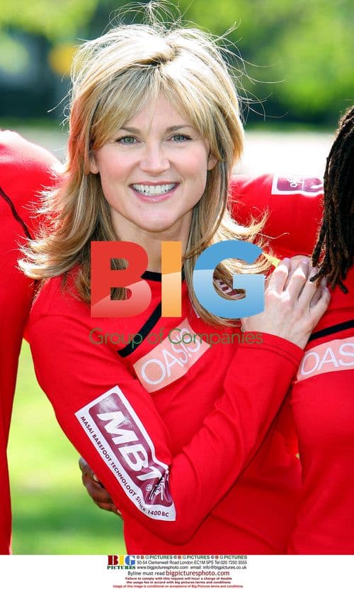 Anthea Turner and Diane Louise Jordan at London Marathon Photocall
