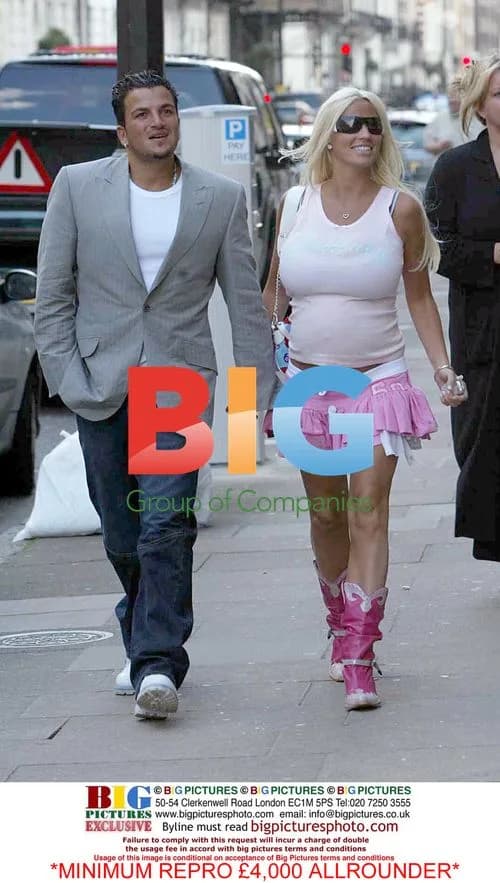 Pregnant Katie Price and Peter Andre at Clinic