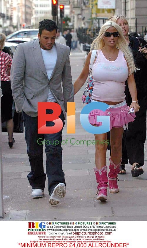 Pregnant Katie Price and Peter Andre