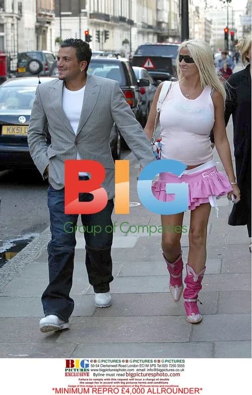Pregnant Katie Price with Peter Andre