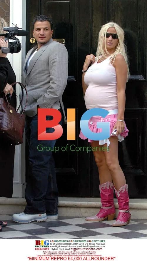 Pregnant Katie Price and Peter Andre
