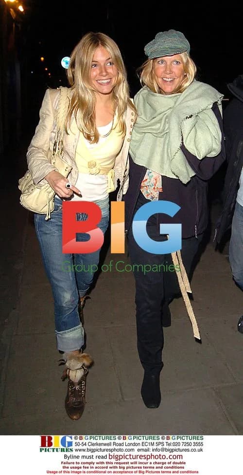 Sienna Miller Dining with Friends