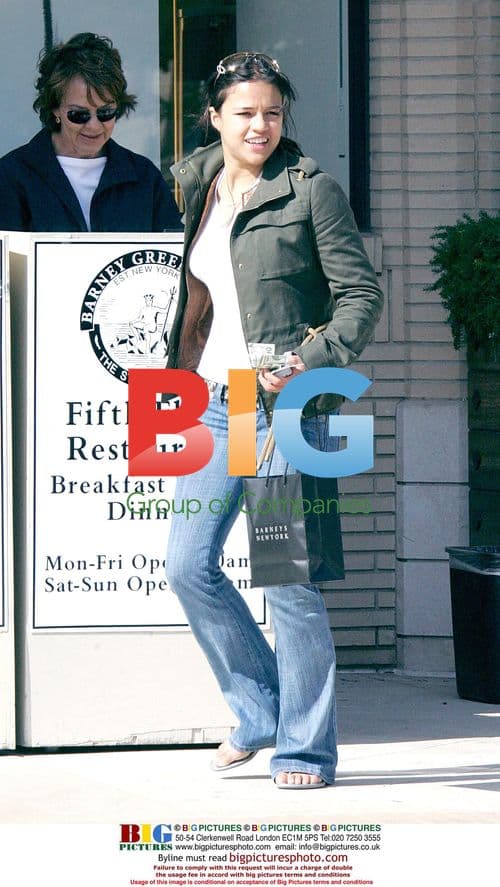 Michelle Rodriquez shopping at Barneys