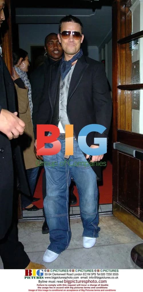 Robbie Williams and David Walliams at Nobu and Soho House