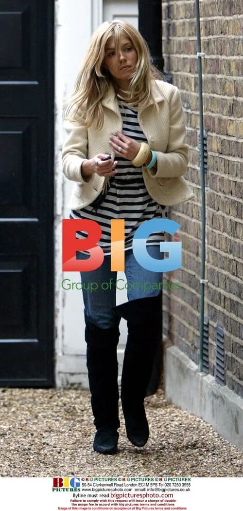 Sienna Miller Leaves with Dogs