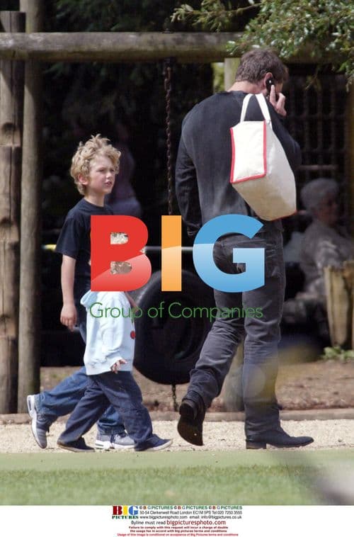 Jude Law Takes Kids to Wildlife Park