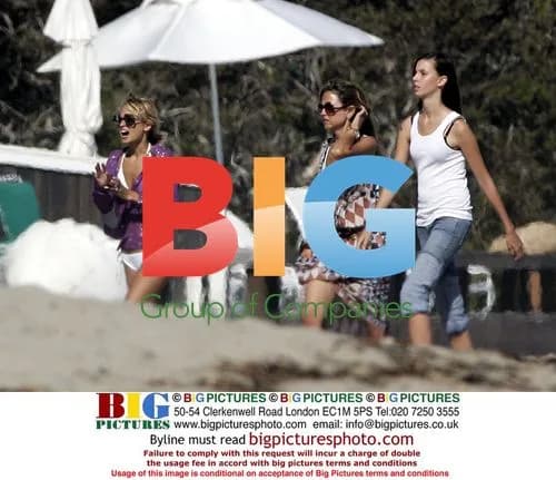 Nicole Richie and Friends Beach Walk