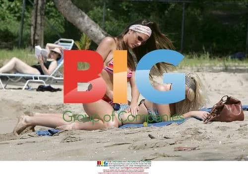 Glamour Models on St. Lucia Beach