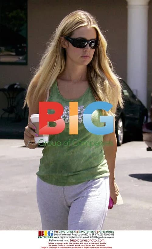 Denise Richards Gets Coffee in Encino