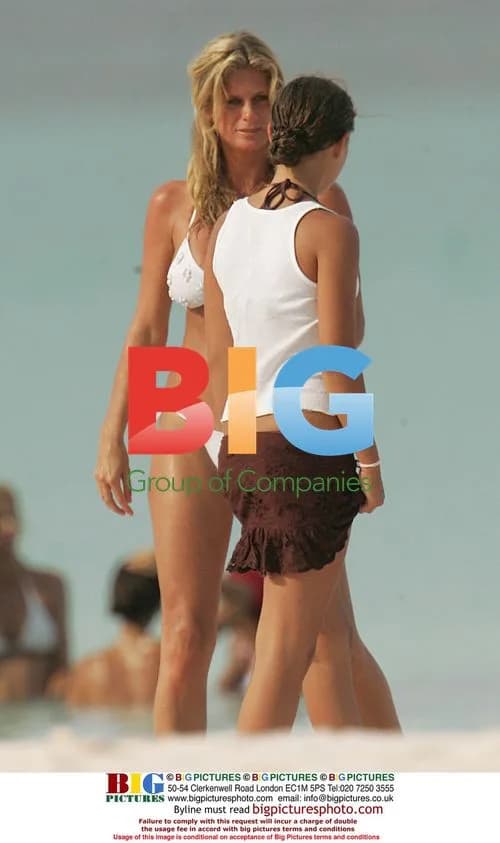 Rachel Hunter and Yamila Diaz beach photoshoot