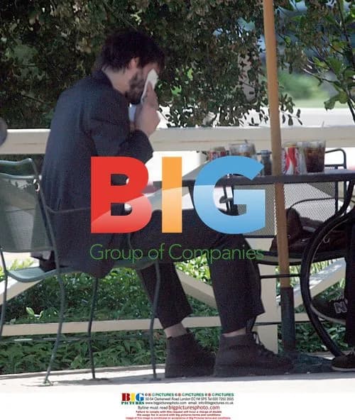 Keanu Reeves has lunch in Montecito