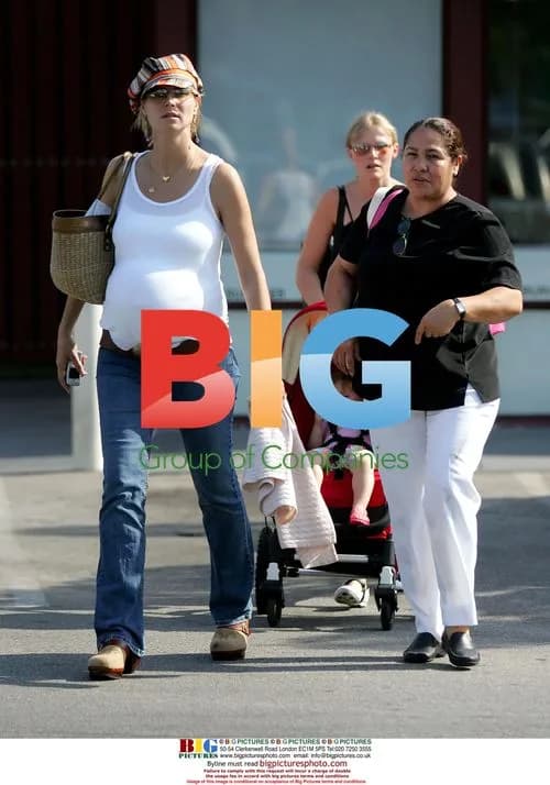 Heidi Klum and family shopping at Farmers Market