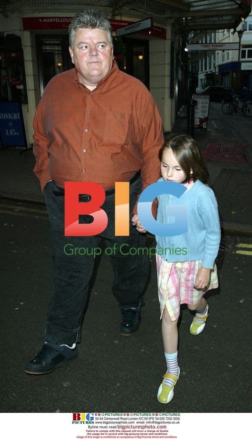 Robbie Coltrane & Daughter at The Ivy
