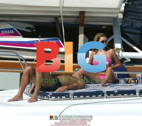 Charlotte Church and Gavin Henson on Boat in Spain